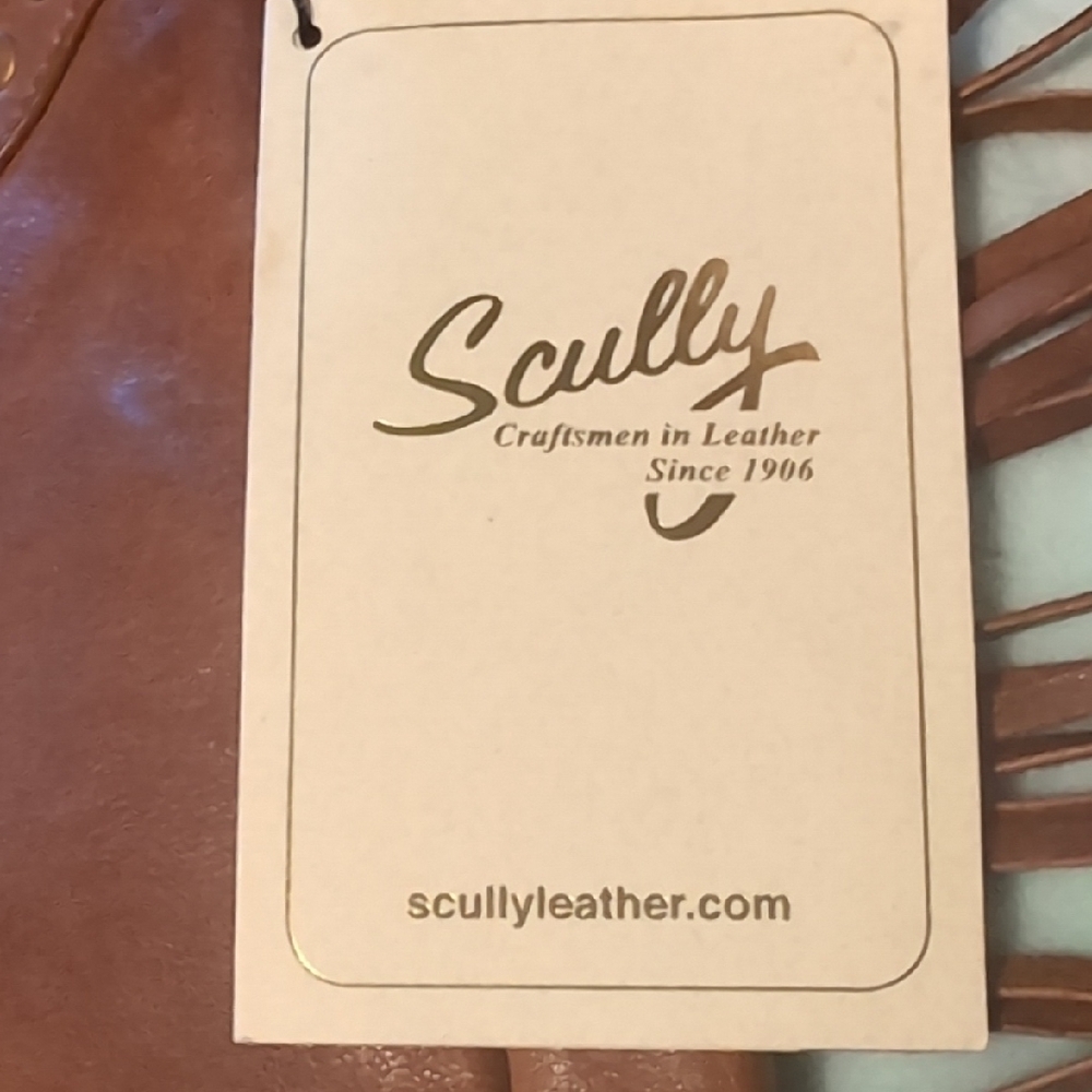 Scully Tan Leather Fringe Hobo Bag - Picture 3 of 4